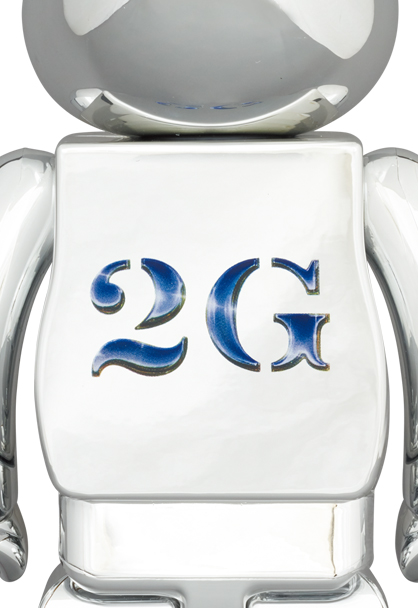 MEDICOM TOY - BE@RBRICK SORAYAMA × 2G SILVER Ver. 1000％