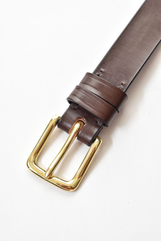 JABEZ CLIFF (ジャベツクリフ) Stirrup Leather Belt [CHESTNUT]