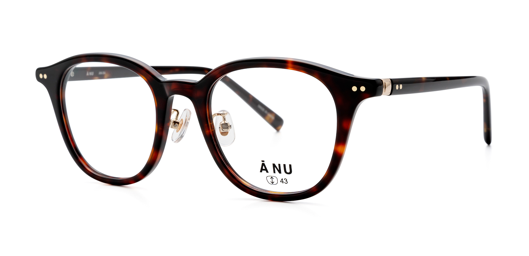 ANU AN-54(49 ﾃﾞﾐﾌﾞﾗｳﾝ): メガネフレーム｜眼鏡市場【公式】(メガネ