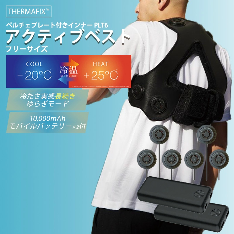 熱中症対策 ペルチェベスト】THERMAFIX アクティブベスト PLT6
