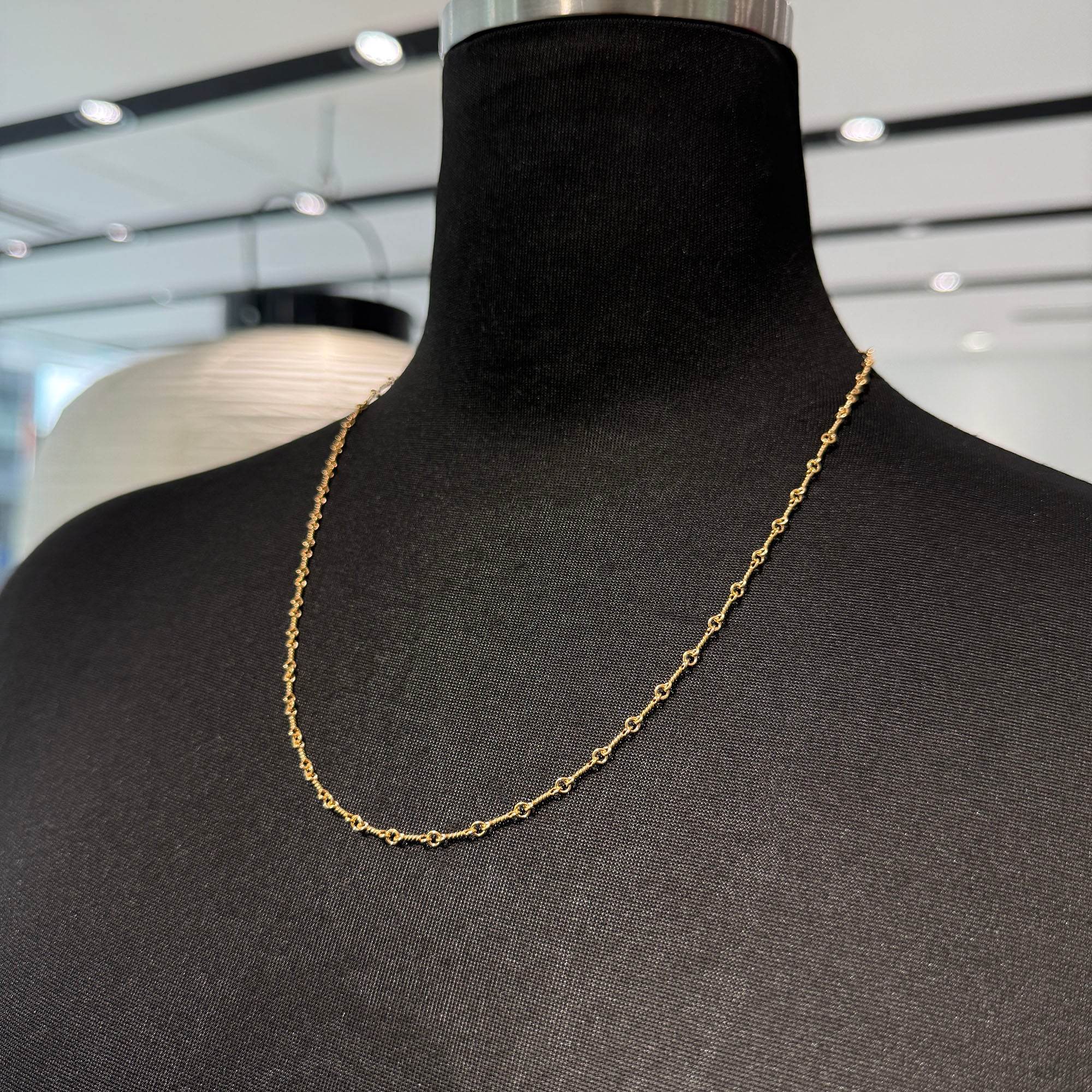 CHROME HEARTS 22K Twist Chain Necklace Size 20 Inch クロムハーツ