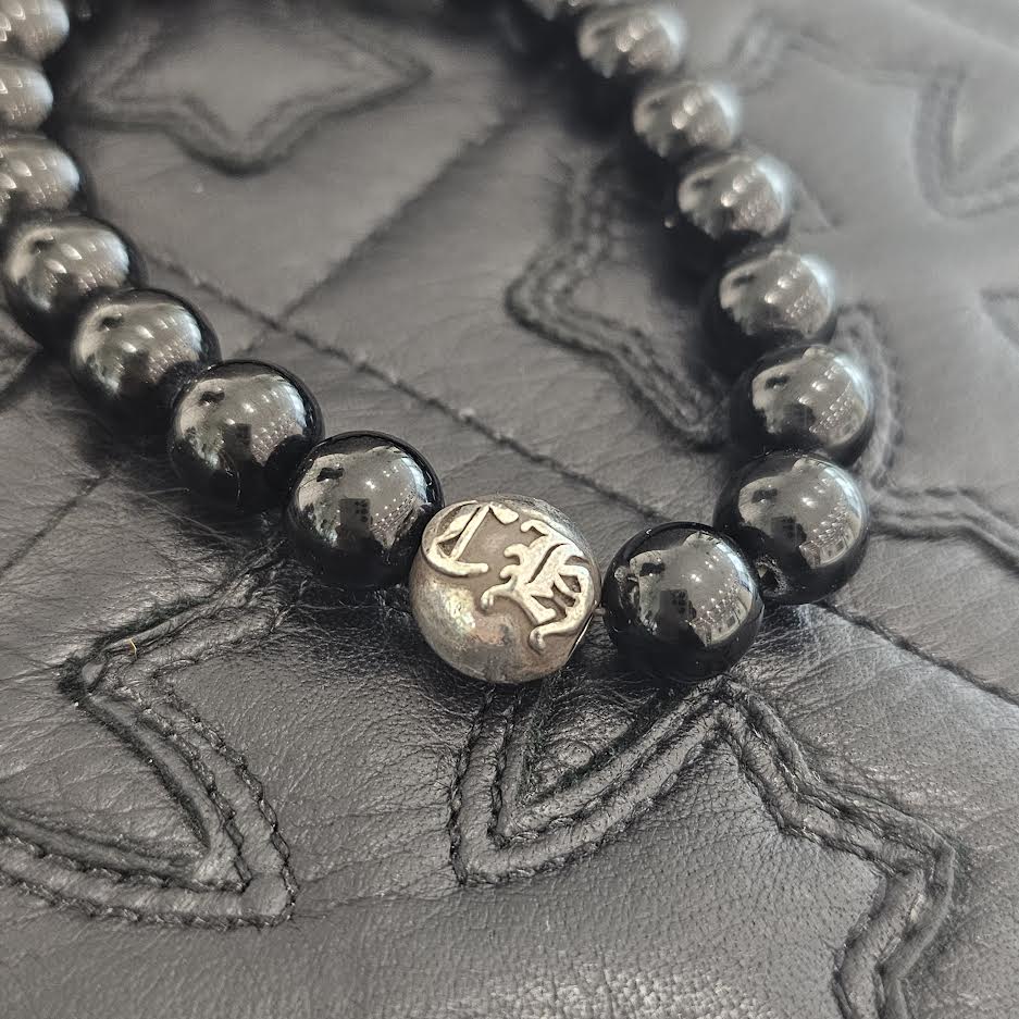 CHROME HEARTS CH Logo Ball Beads Bracelet クロムハーツ CHロゴ