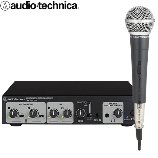 audio-technica マイクエコー ヘッドフォンカラオケ対応 マイク