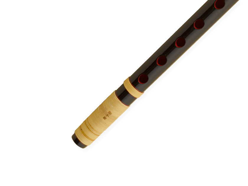 獅子田流 篠笛 塗 籐両巻 黒 | 宮本卯之助商店