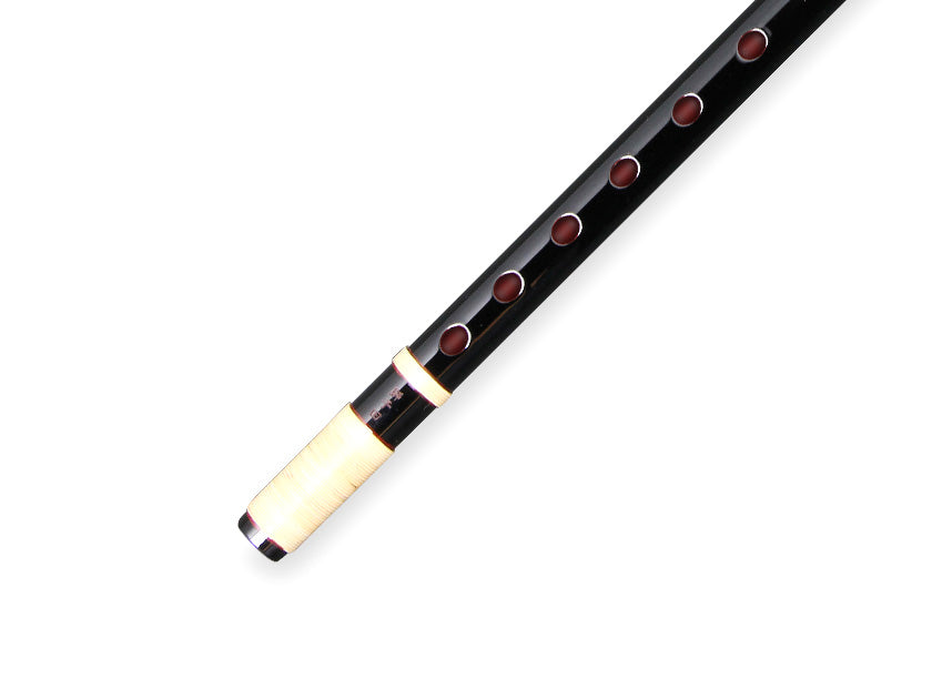 獅子田流 篠笛 本漆塗 籐両巻 漆黒 | 宮本卯之助商店