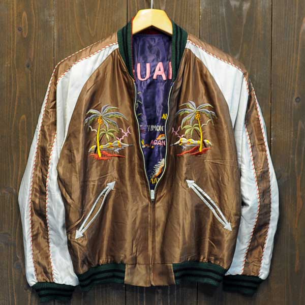 テーラー東洋スカジャン「GUAM ISELANDS×GUAM MAP」復刻サテンスカ/NO