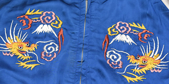 東洋スカジャン・港商SPECIAL EDITION「JAPAN MAP×EAGLE PRINT」NO-939