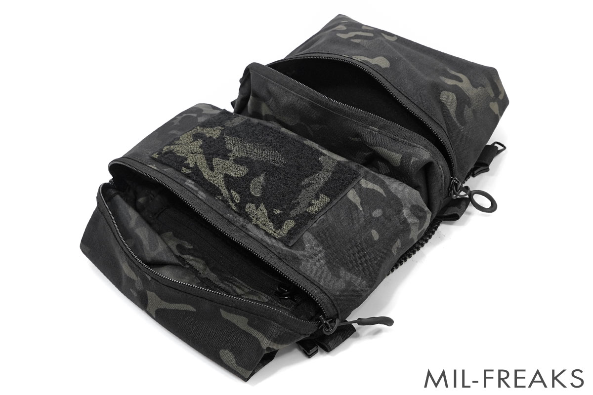 SHEKKIN GEARS Ferroタイプ Back Panel Double Pouch ZIP ON バック