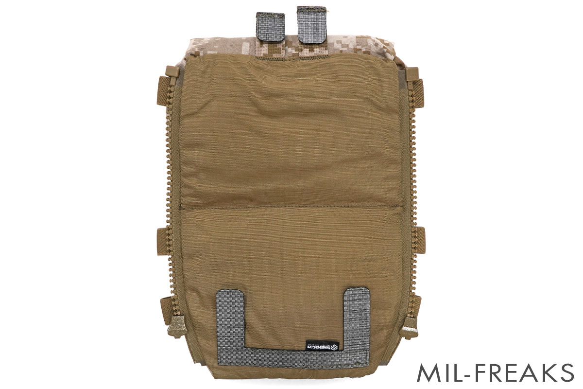 SHEKKIN GEARS Ferroタイプ Back Panel Double Pouch ZIP ON バック
