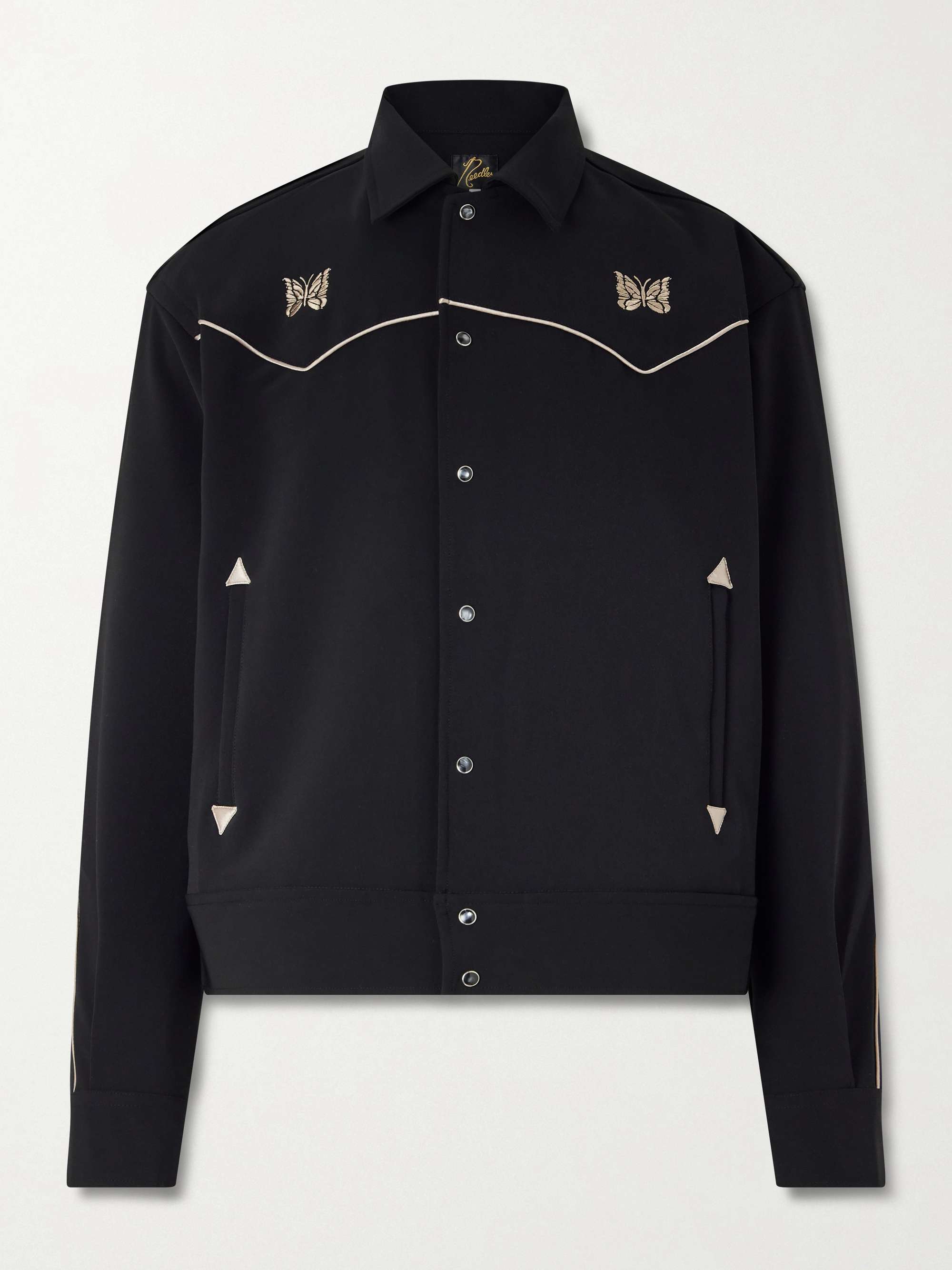 NEEDLES Piping Cowboy Logo-Embroidered Woven Jacket for Men | MR
