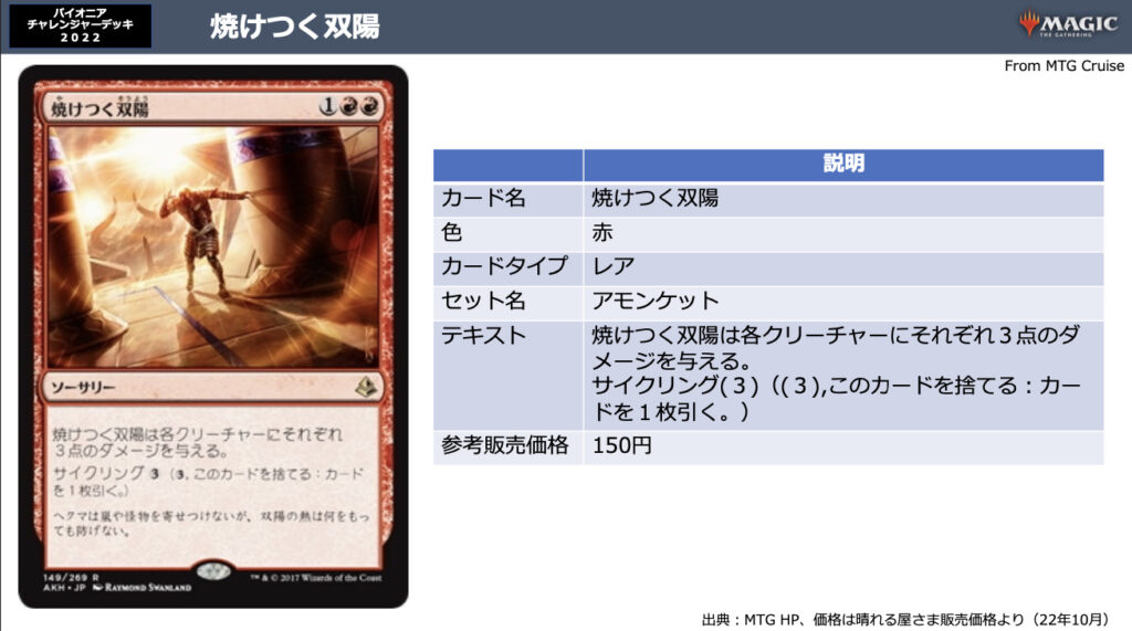 マジックザギャザリング】パイオニアチャレンジャーデッキ2022