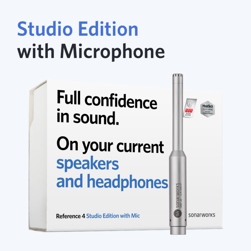 Sonarworks Reference 4 Studio edition with mic retail box Programmid