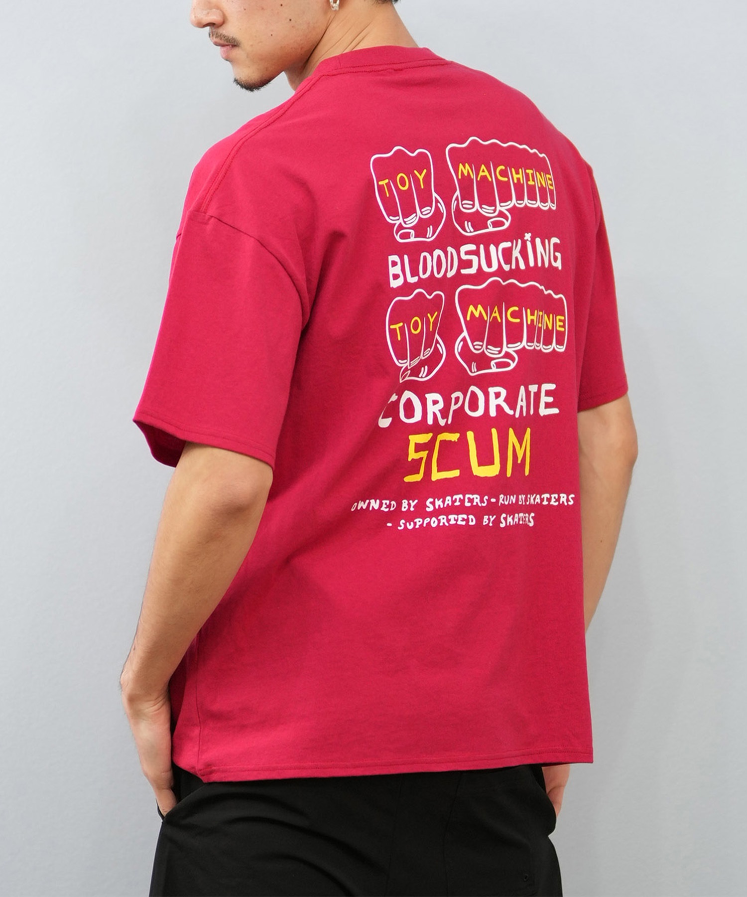 TOY MACHINE トイマシーン 半袖 Tシャツ メンズ バックプリント