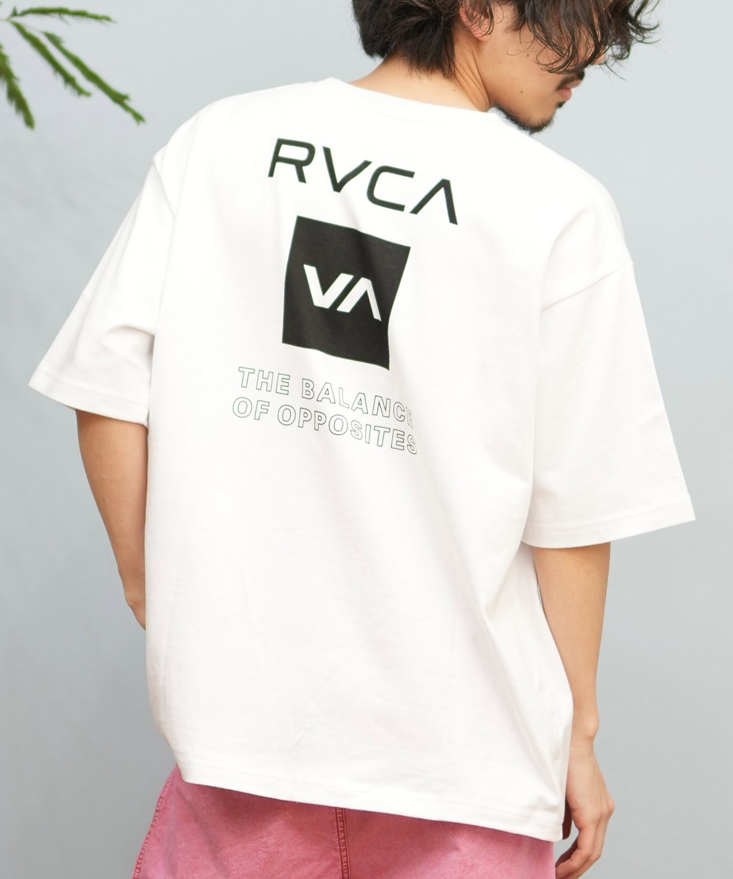 RVCA ルーカ 半袖 Tシャツ メンズ ボックスロゴ バックプリント BF041