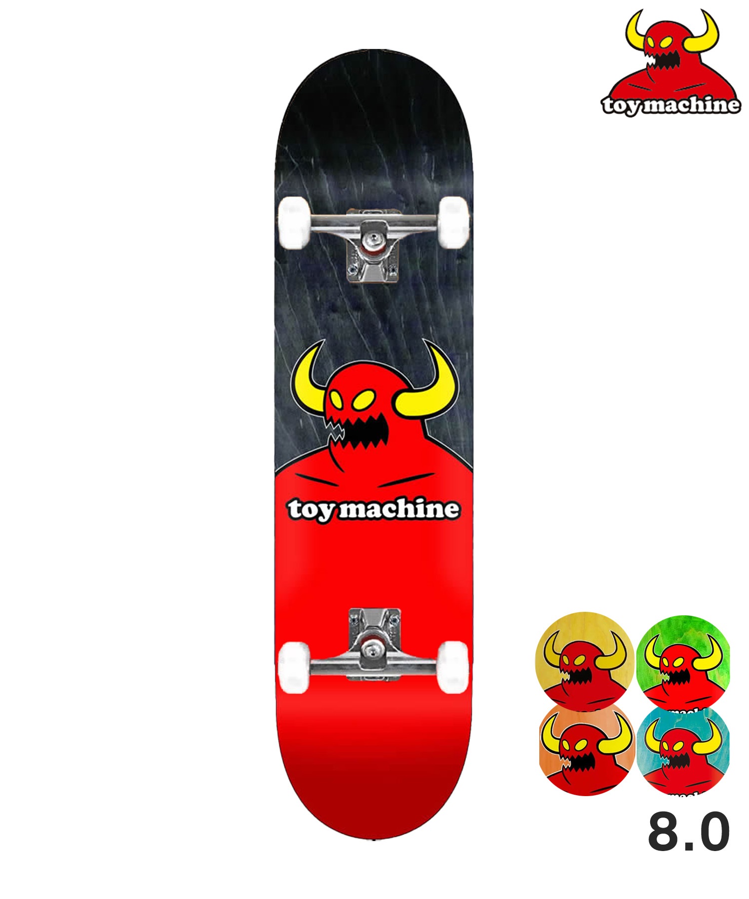 TOY MACHINE トイマシーン スケートボード コンプリート 8.0inch