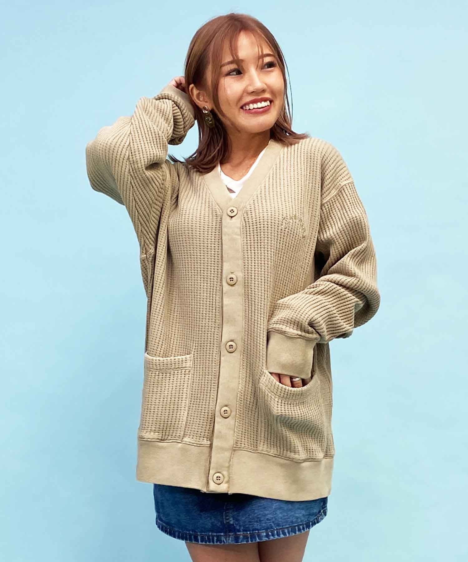 CHAMPION/チャンピオン レディース Vネックカーディガン ワッフル