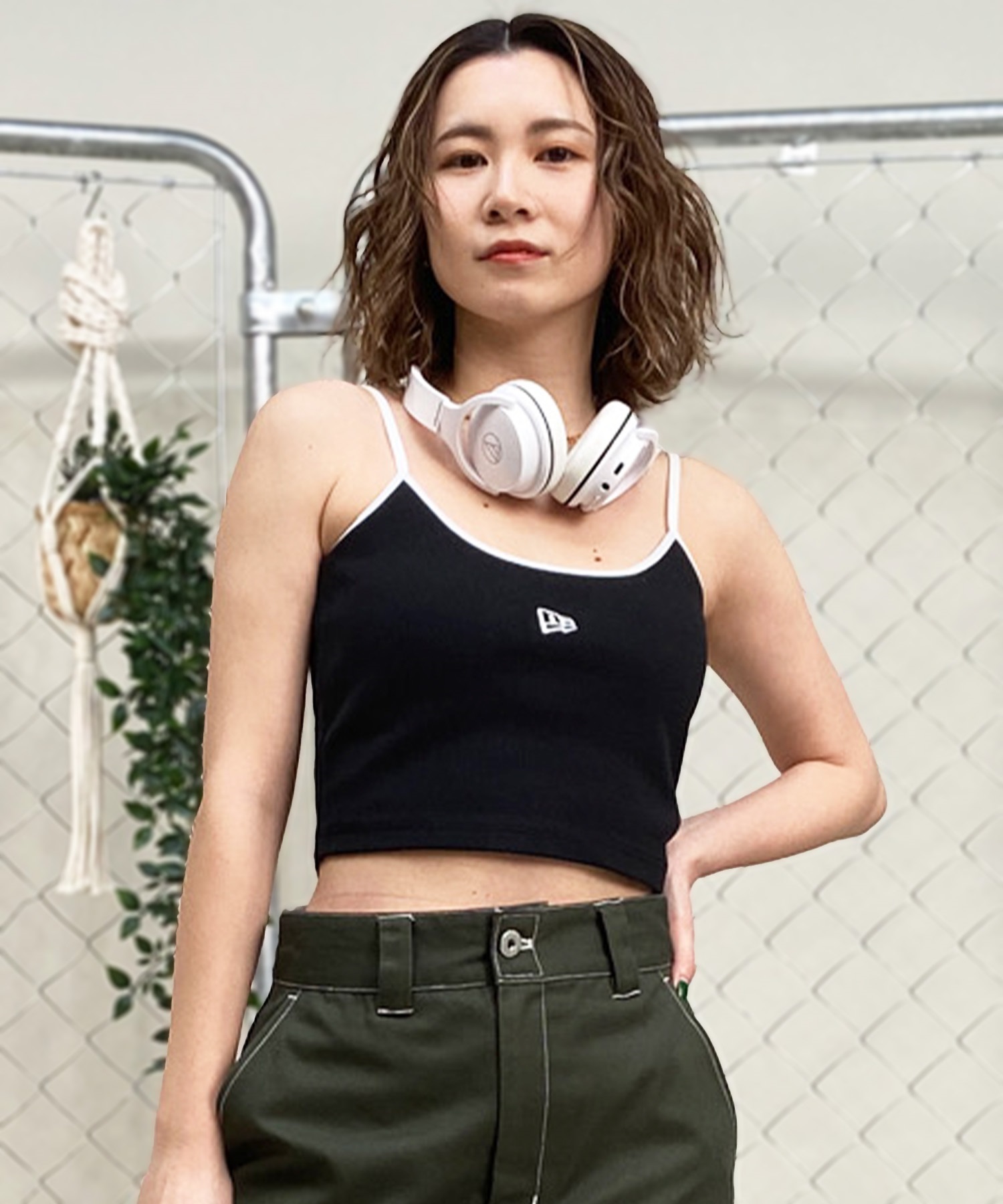 NEW ERA ニューエラ レディース キャミソール タンクトップ クロップ丈