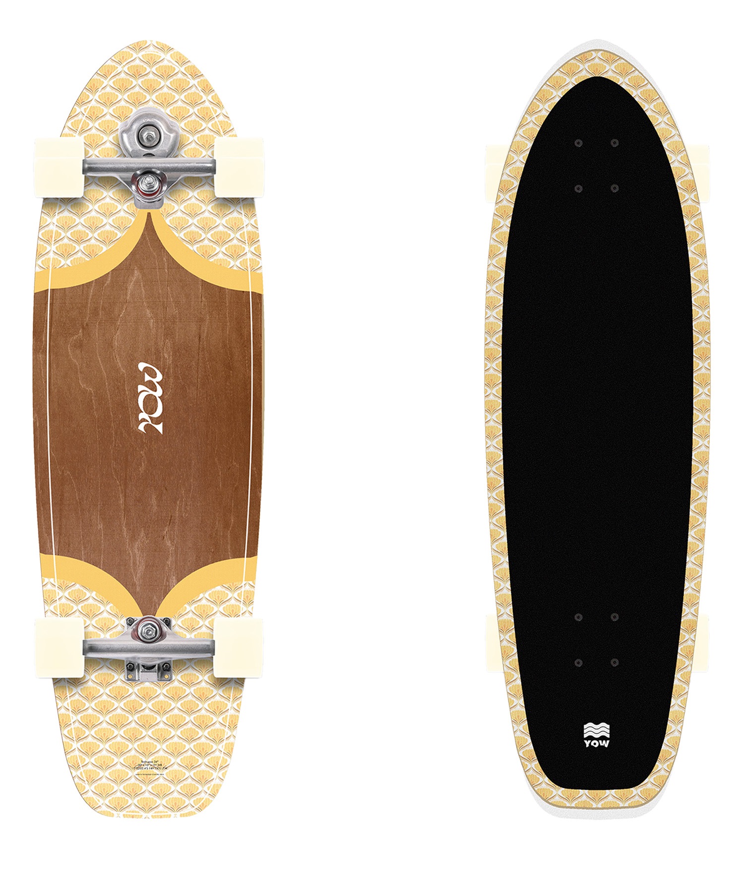 YOW ヤウ ロング スケートボード コンプリート 34.0inch TEAHUPOO