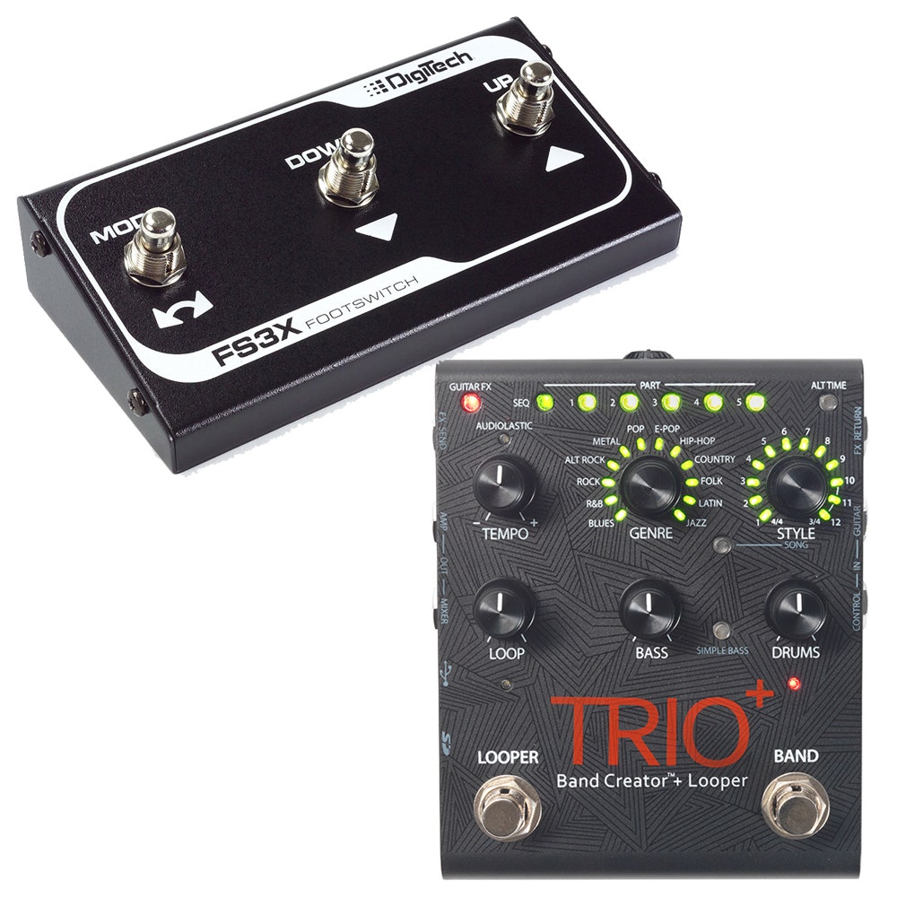 DigiTech Trio+ Plus Band Creator and Looper Guitar Effects Pedal