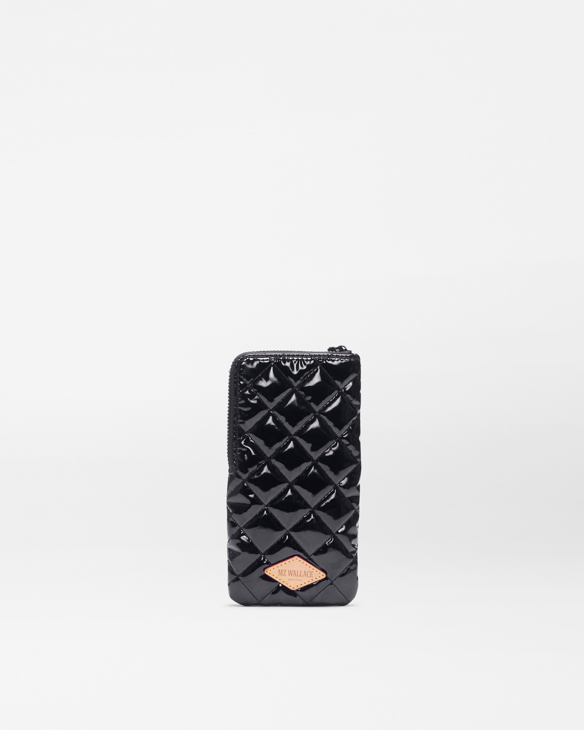 Black Lacquer Zip Sunglass Case