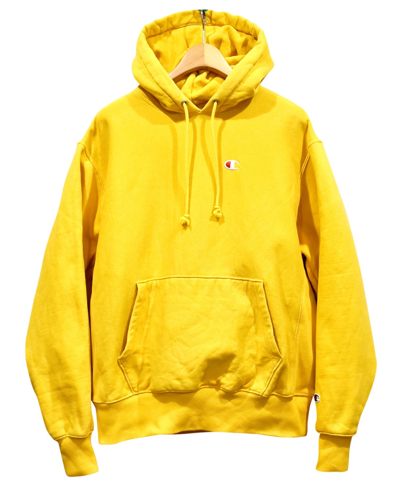 チャンピオン】【Champion】【マスタードイエロー】【無地】【リバース