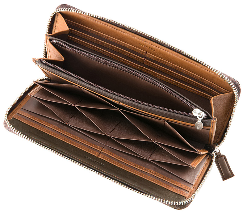 キプリス】ハニーセル長財布(ラウンドファスナー束入)□シルキーキップ