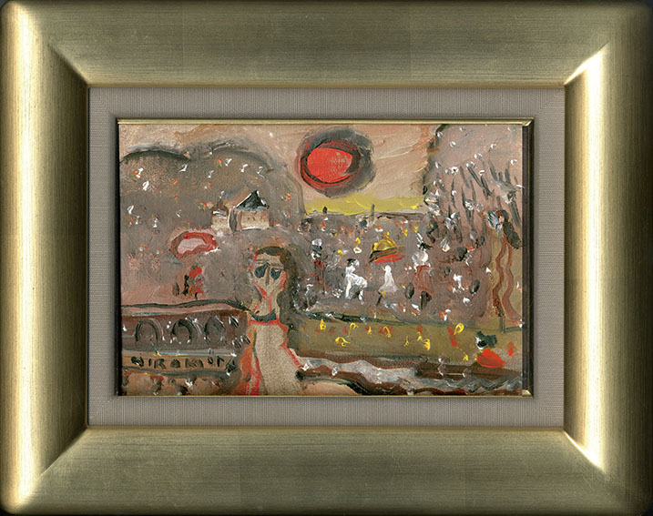 Hiroki Oda / 織田広喜画額「レストランのある風景」 | Natsume Books