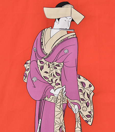 袢天 十番 浮世絵（赤／浮世絵） -商品詳細：浅草中屋「祭り用品」専門