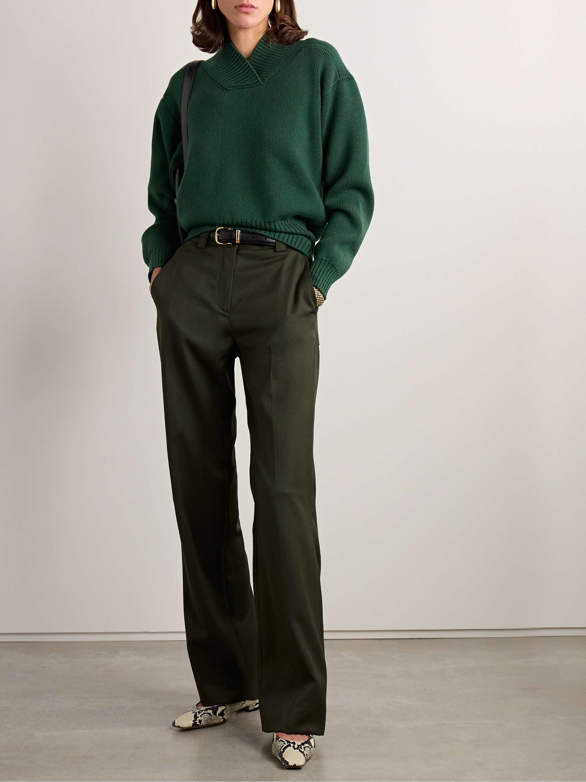 VERONICA DE PIANTE Thelma merino wool sweater | NET-A-PORTER