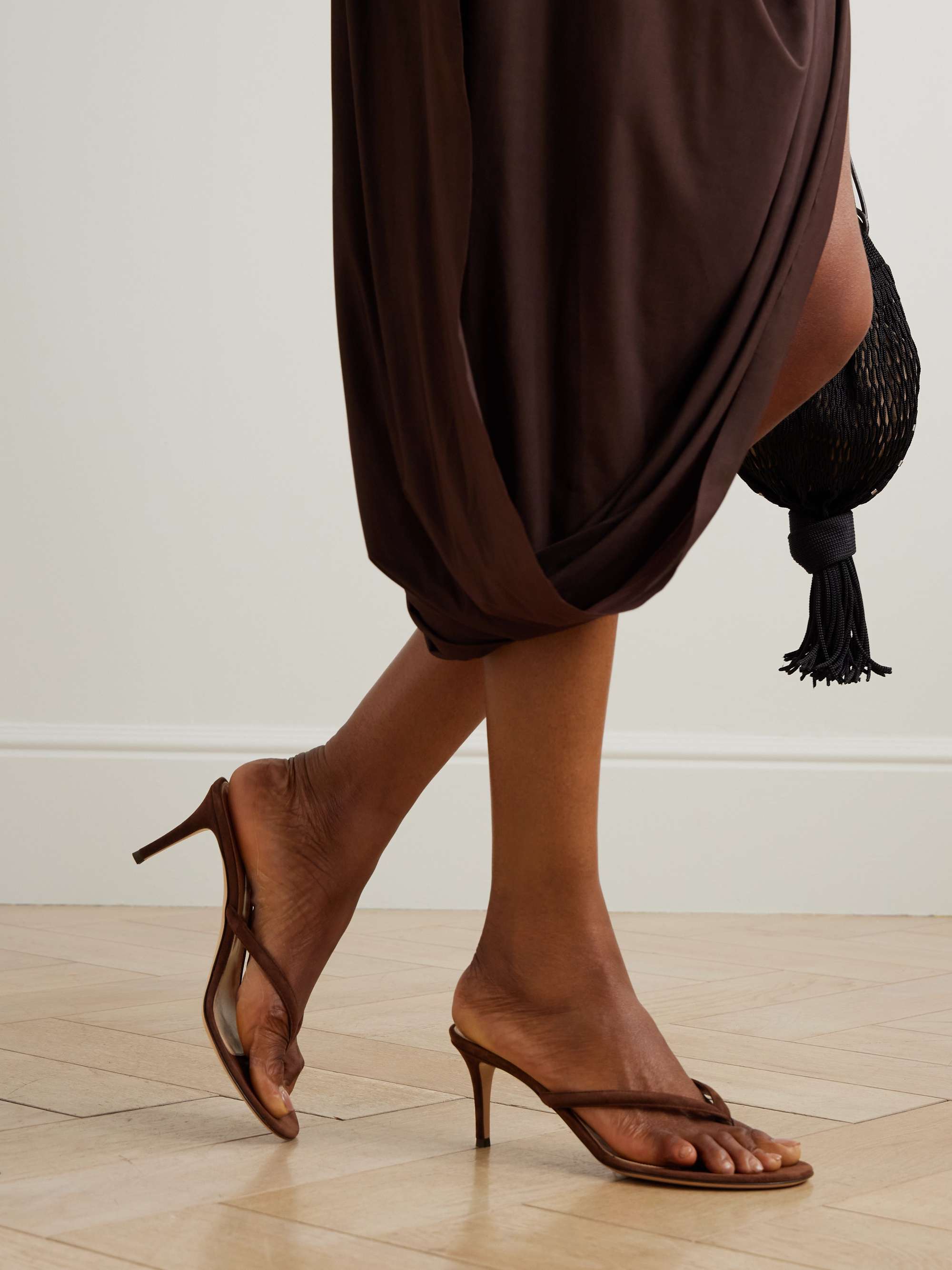 GIANVITO ROSSI Calypso 70 suede mules | NET-A-PORTER