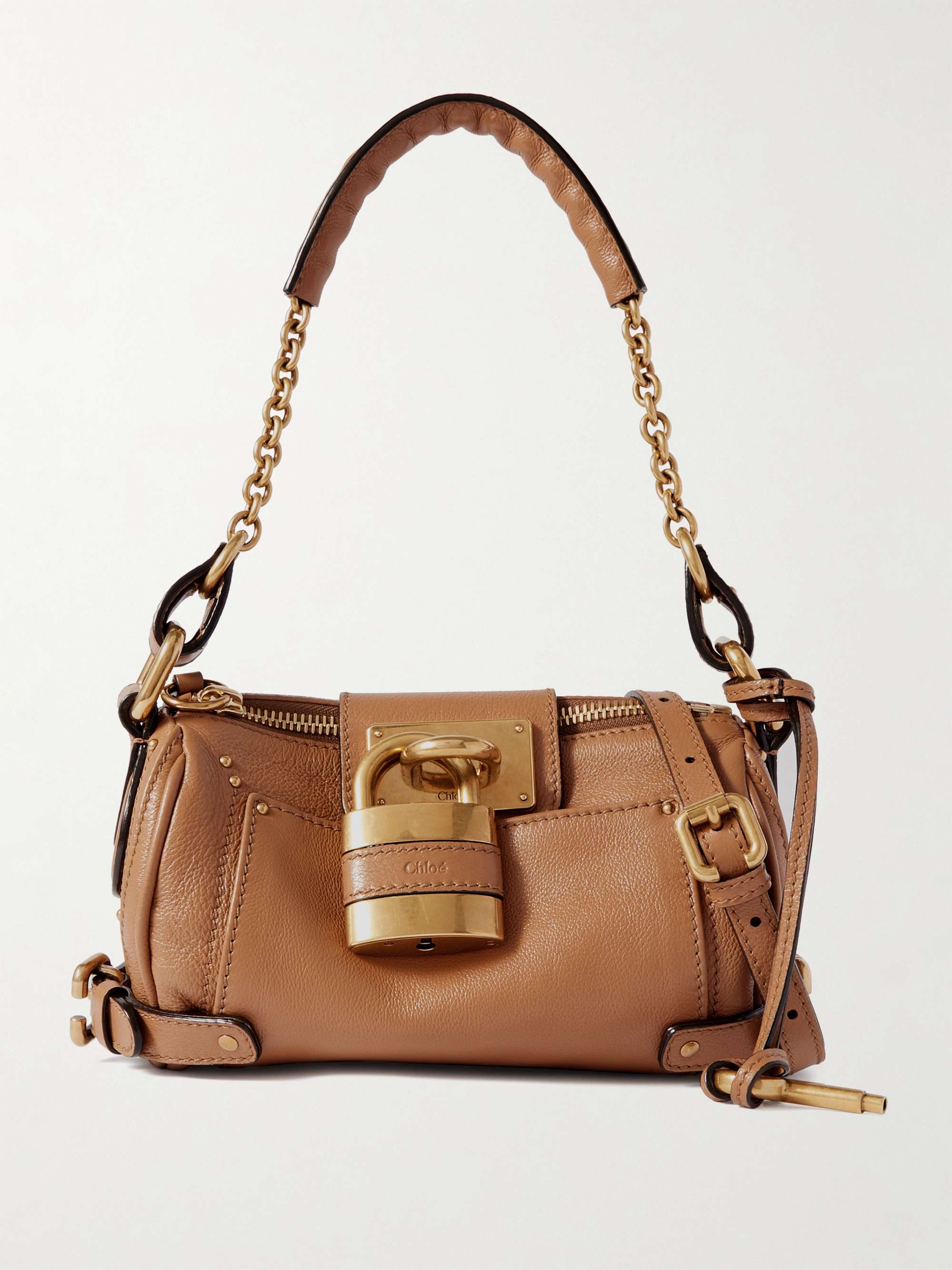CHLOÉ Paddington textured-leather shoulder bag | NET-A-PORTER