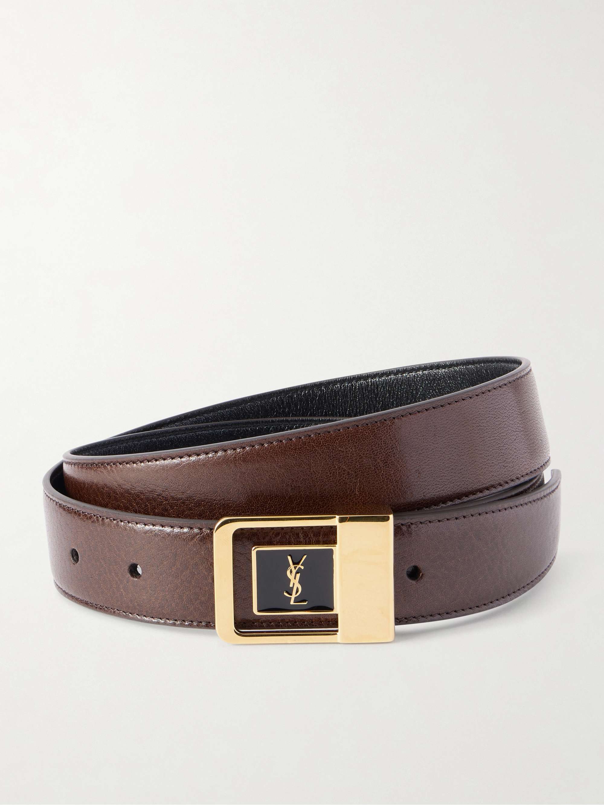 SAINT LAURENT La 66 leather belt | NET-A-PORTER