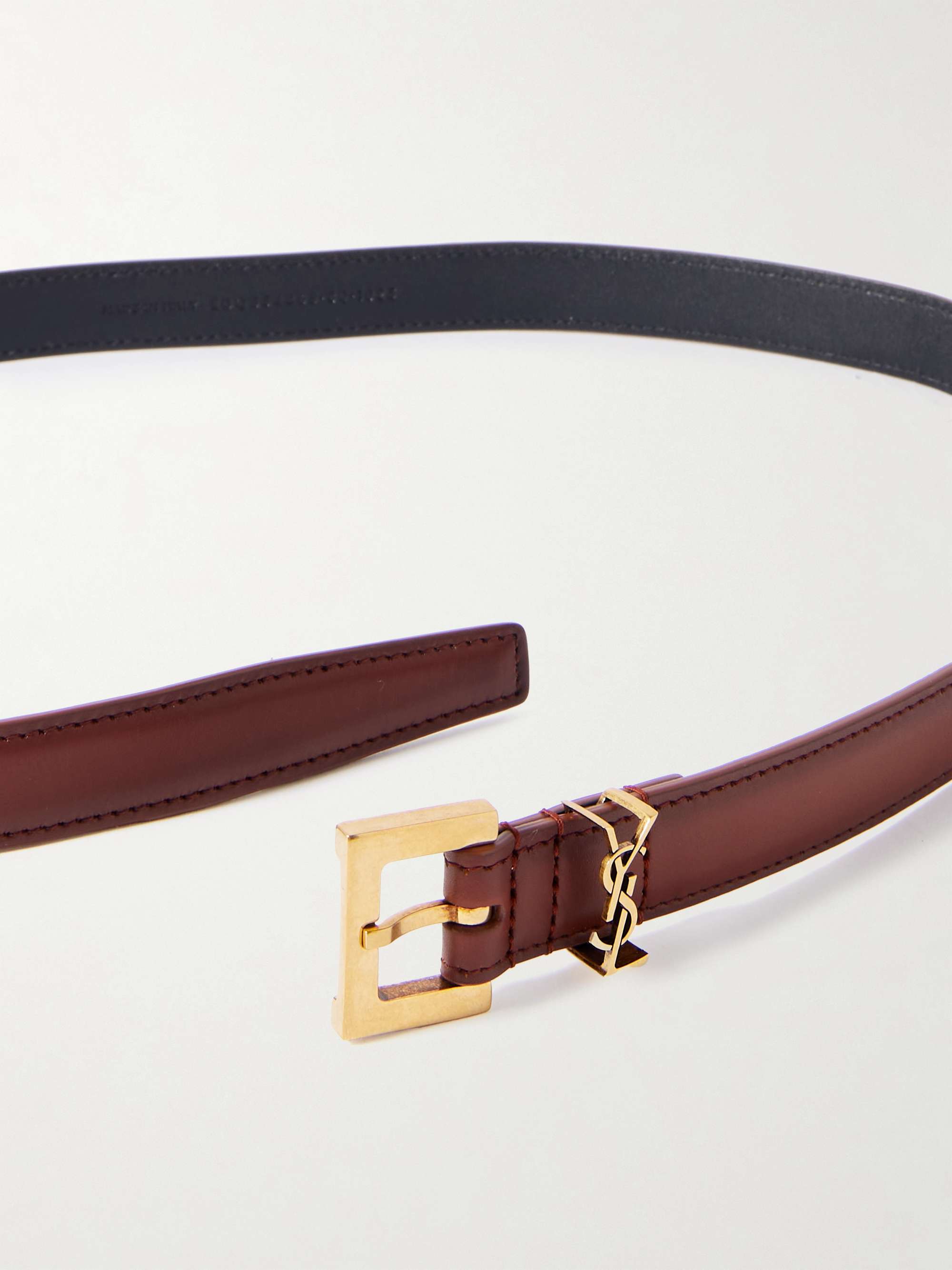 SAINT LAURENT Leather belt | NET-A-PORTER