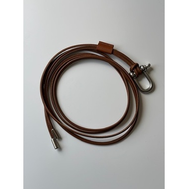 ANCELLM（アンセルム） LEATHER ROPE BELT(BROWN) s.t.c｜洋服・小物