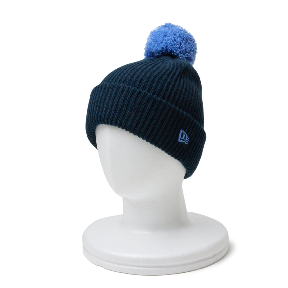 ポンポンニット Powered by GORO NAKATSUGAWA（min-nano）ネイビー