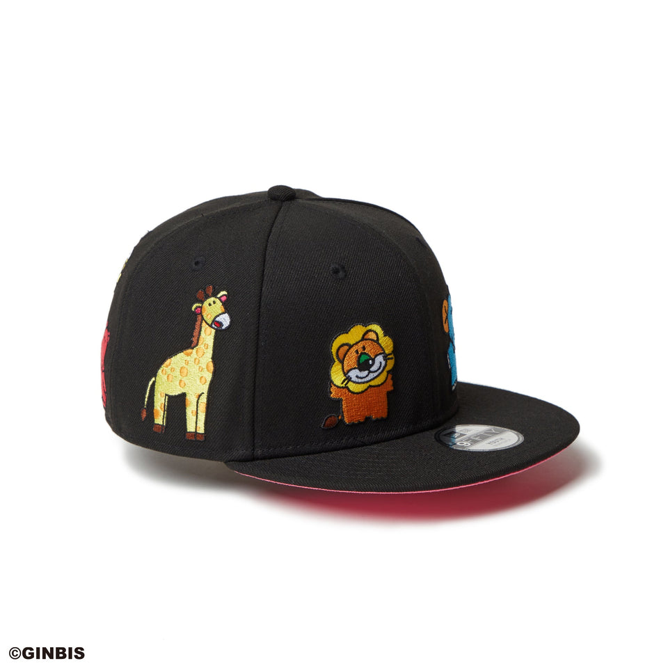 キッズ Youth 9FIFTY たべっ子どうぶつ オールオーバー ブラック