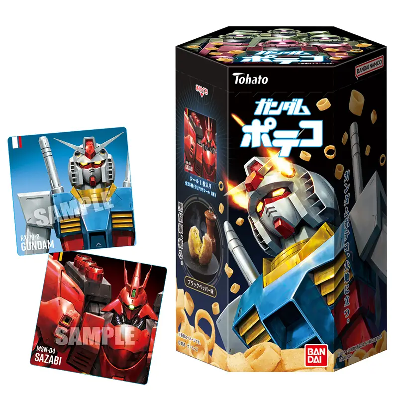 機動戦士ガンダム】シール食玩「ガンダムポテコ」2025年2月 発売。全25