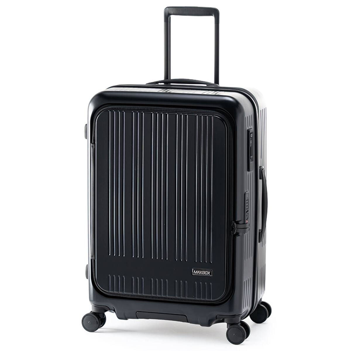 フロントオープン拡張ジッパータイプキャリーケース(70-78L マット