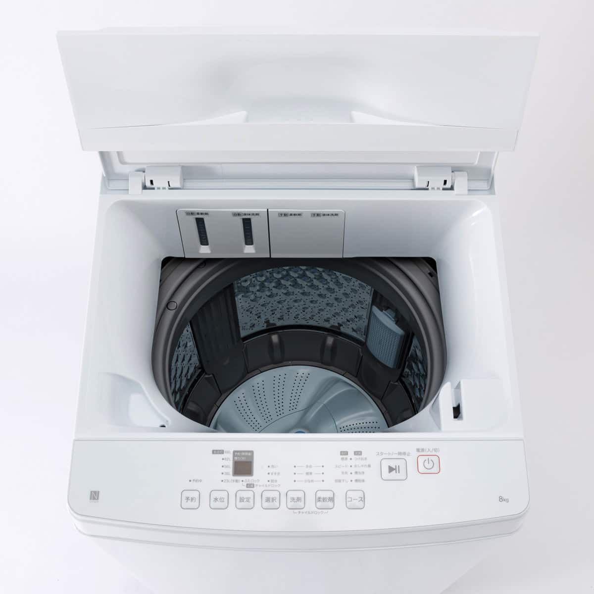 8kg洗剤自動投入洗濯機(NT80J1 ホワイト)(リサイクル回収なし