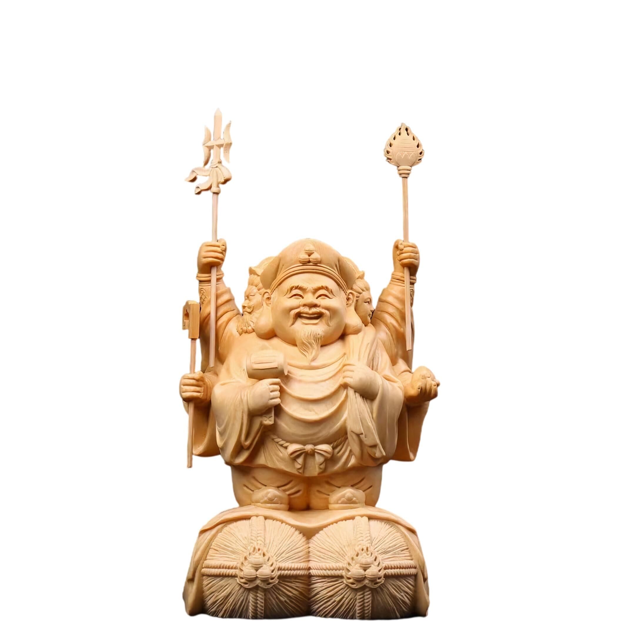 大黒様 仏像 木彫り 三面大黒天 – 念珊閣仏像