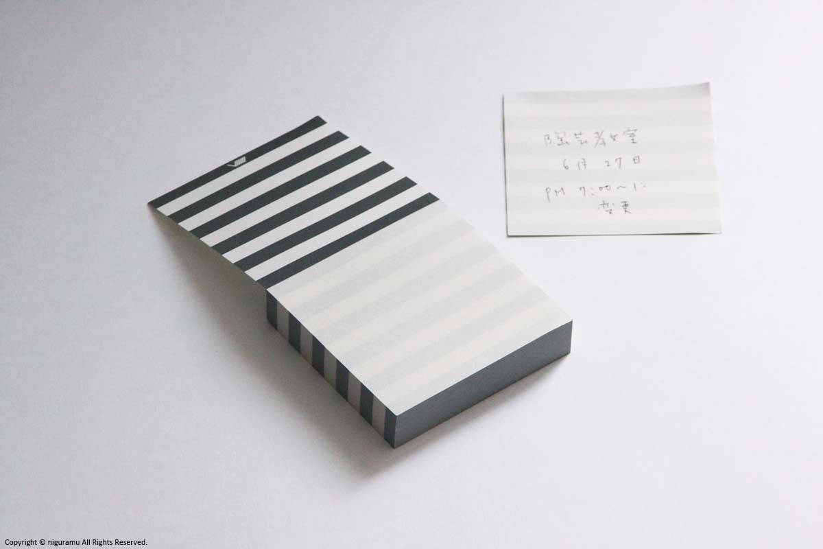 YMSKメモ（ブロックメモ , A7メモ） | YAMASAKI DESIGN WORKS | niguramu