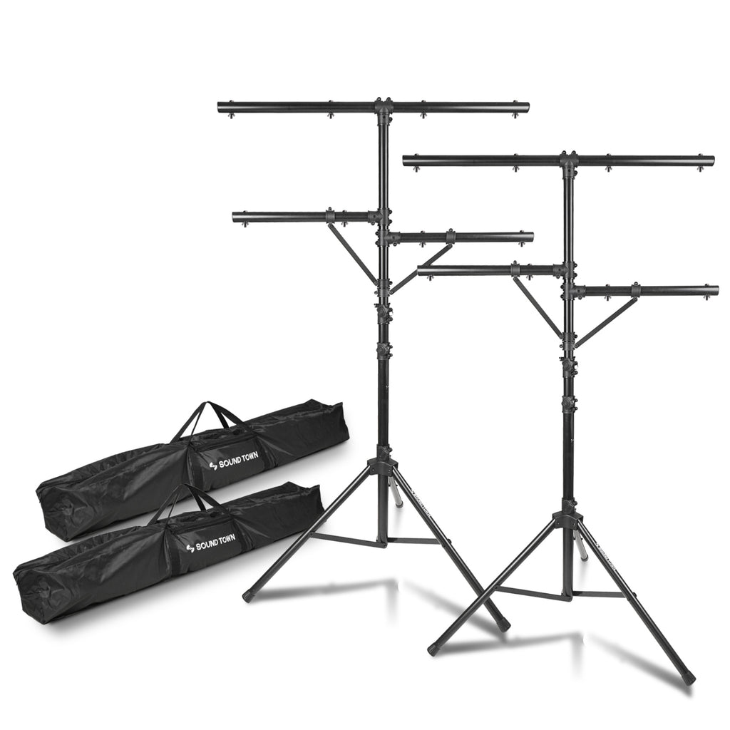 STLS-M09-PAIR | 2-Pack 9ft DJ Lighting Stand, Height Adjustable, w