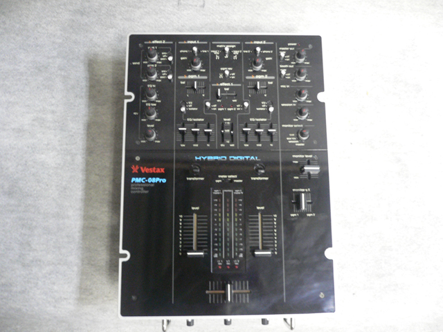 【美品】　Vestax PMC-08Pro ミキシングコントロール、DJミキサー 中古品】Vestax/DJミキサー/PMC-08Pro WH -DJ機材アナログレコード専門