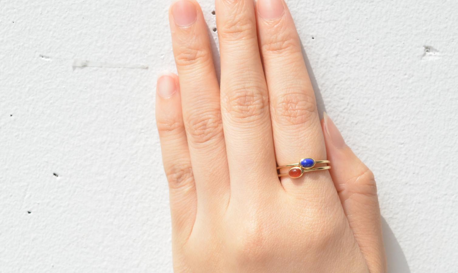 マラケシュ・カーネリアン・リング【K10YG】 – sowi