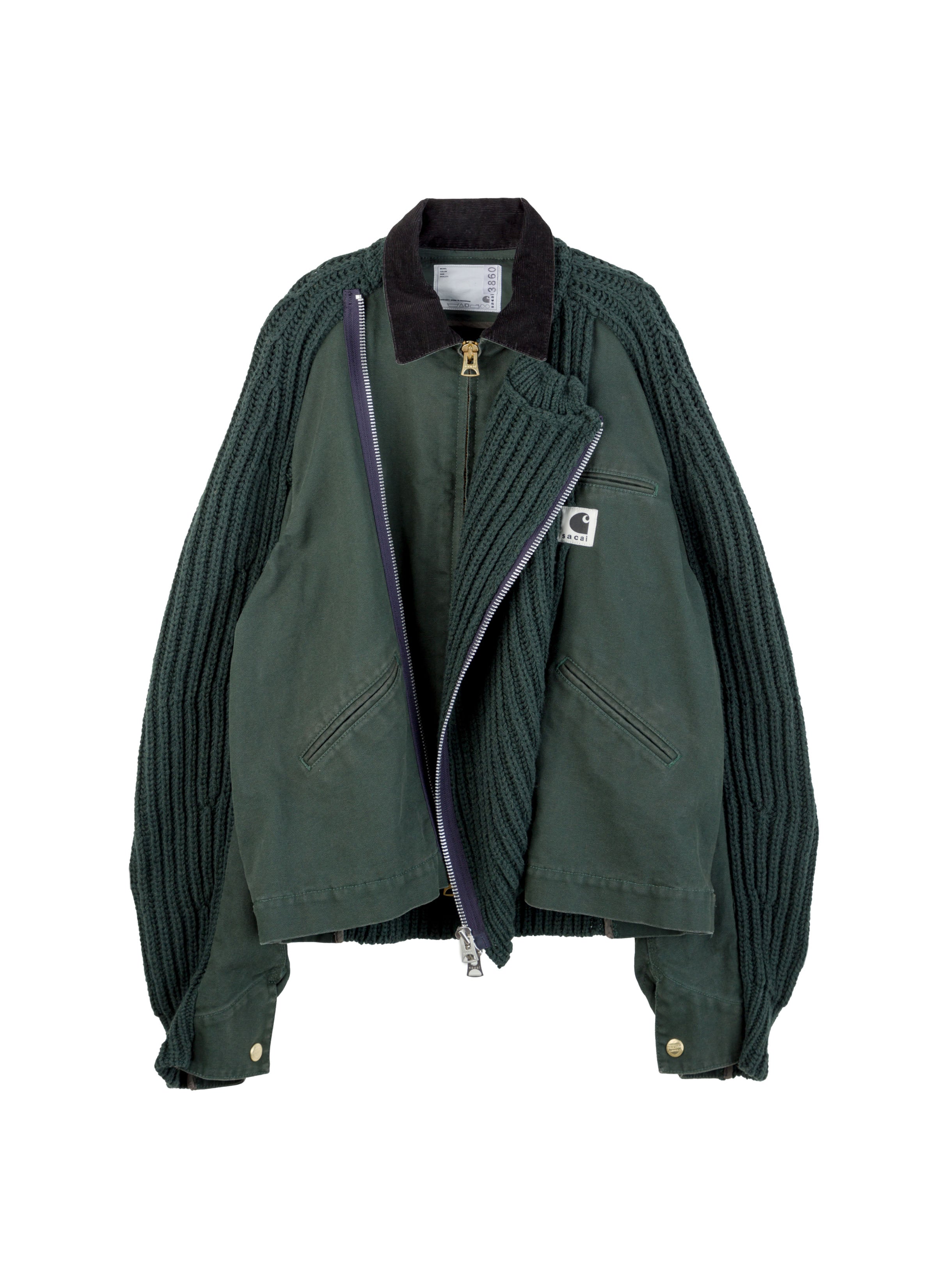 Carhartt WIP Washed Duck x Wool Knit Blouson | sacai Official