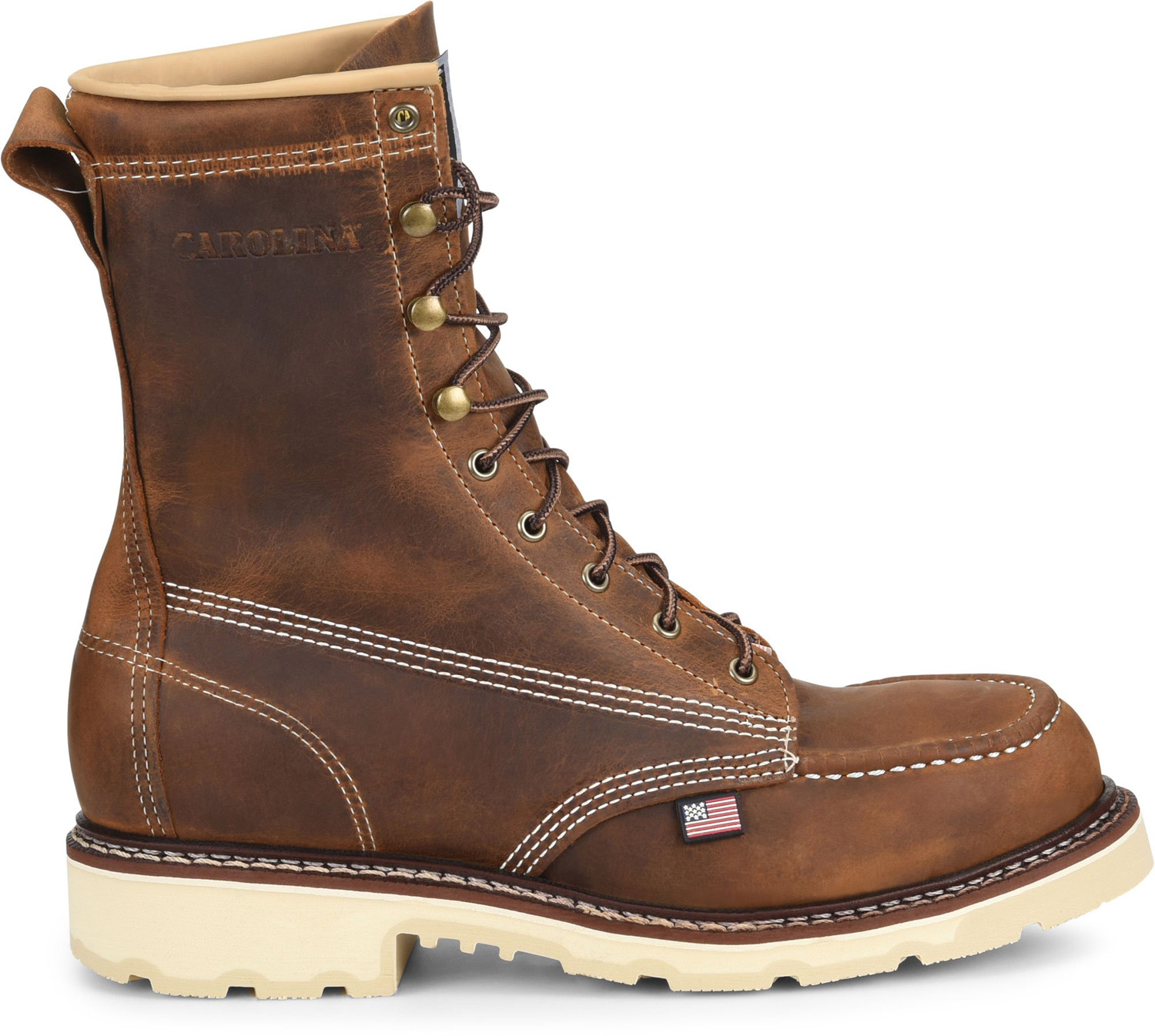 CA7516 Carolina Ferric USA Men's Steel Toe EH 8 Inch Work Boot