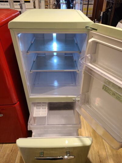 e angle エディオンオリジナル 149L 2ドア冷蔵庫 ANG-RE151 レッド