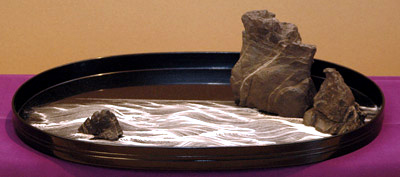 砂丘館・クリップ 特別展示 細川流盆石