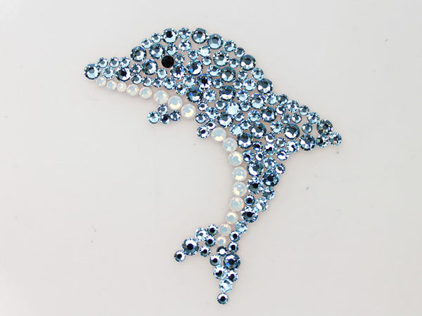 スワロフスキー イルカ型デコシート(Hotfix) ドルフィン- 2-ライン