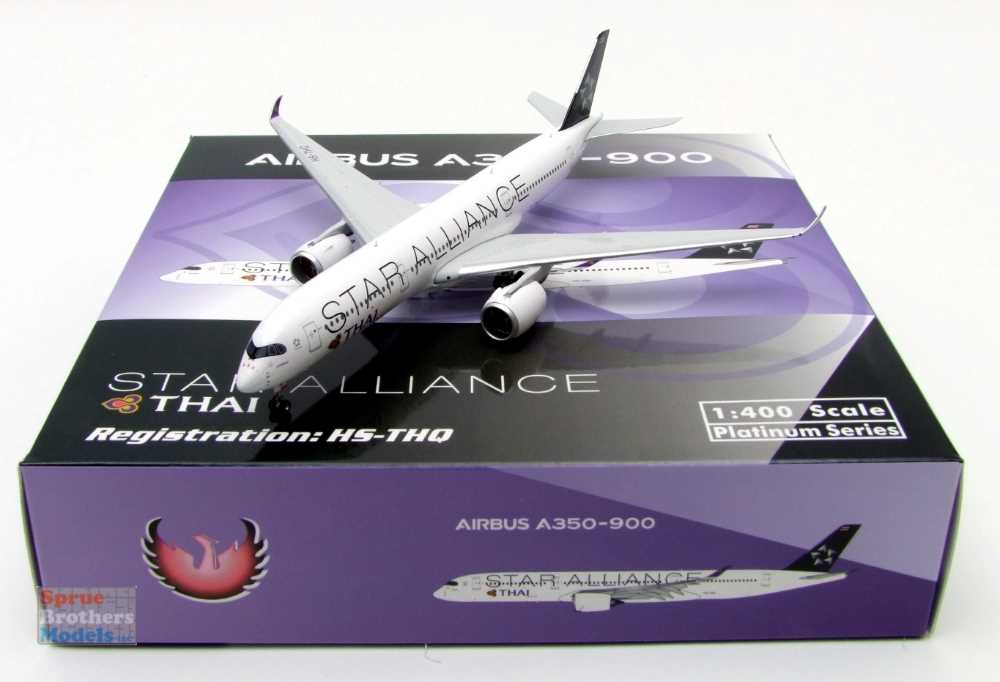 PHX11858 1:400 Phoenix Model Thai Airways A350-900 Reg #HS-THQ